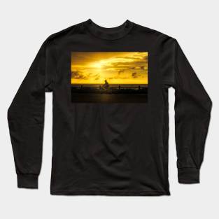 Bike ride at sunset Long Sleeve T-Shirt